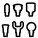 Six massage heads