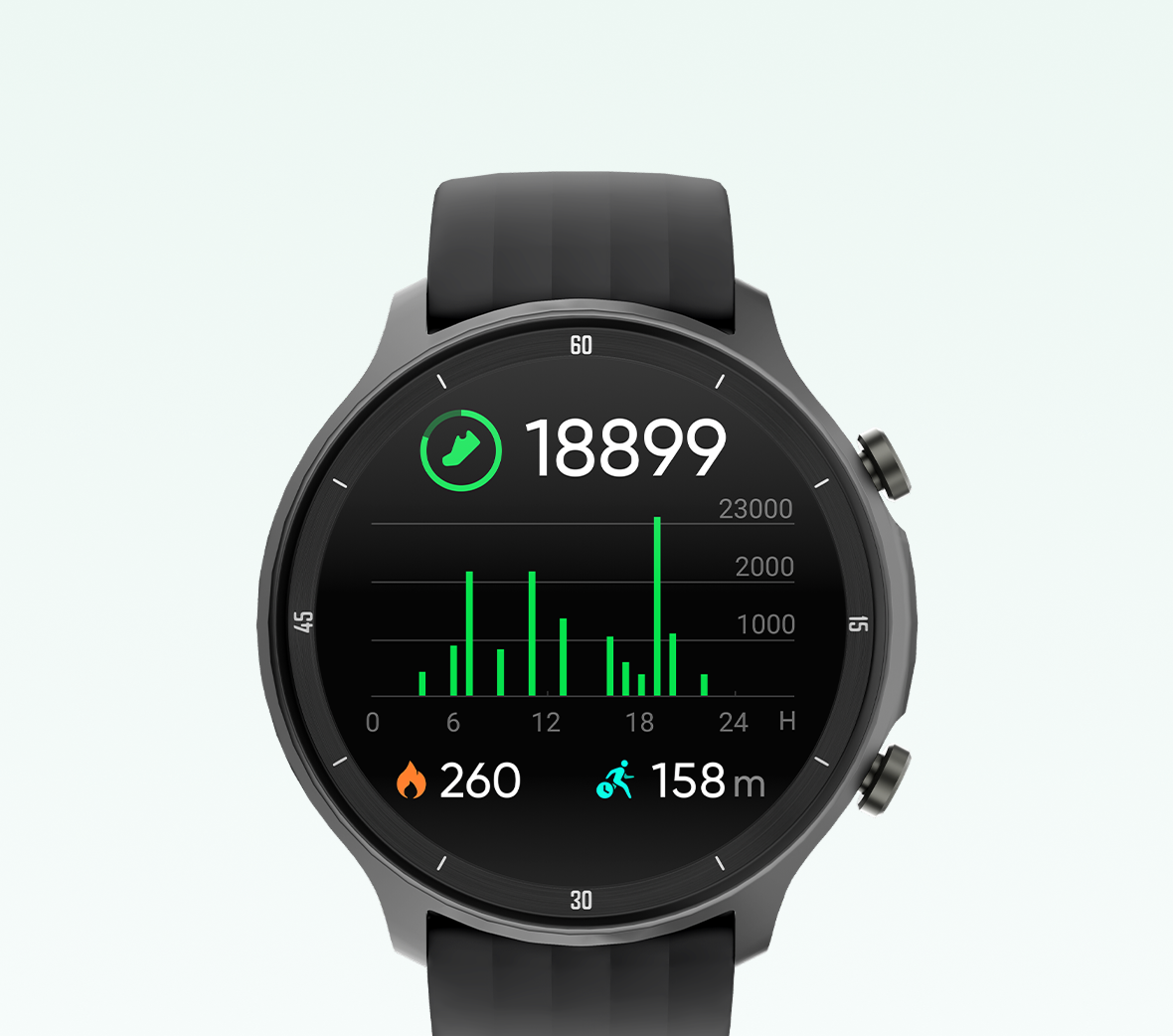 25 Sports Modes & activity tracking